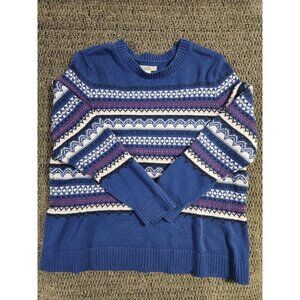 CROFT & BARROW WOMEN'S SWEATER GEOMETRIC